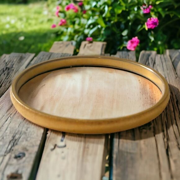 Vintage Gold Tone Bangle Bracelet EVOKE Brushed Stackable Bohemian Gypsy Hippie. - Picture 14 of 16